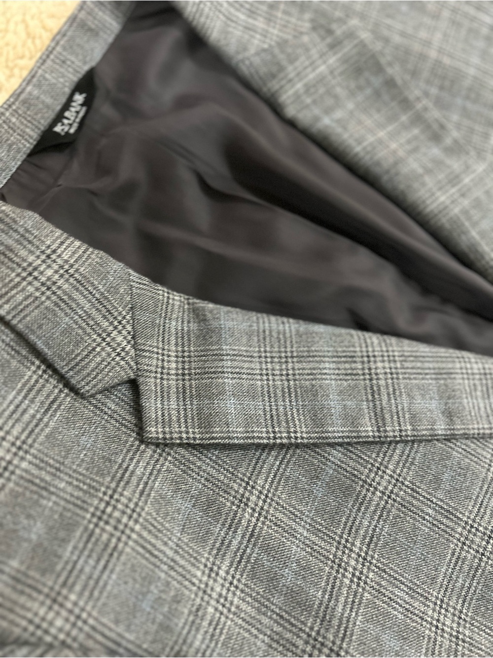 Joseph A. Bank Gray Glen Plaid 100% Wool Sport Coat - Picture 2 of 9
